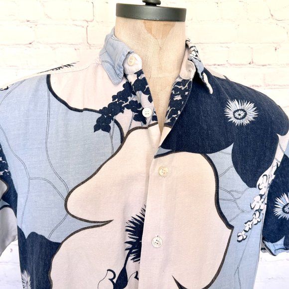 Retro Hawaiian Short Sleeve Shirt - Size Large - Brand - Visitor - Picture 2 of 9